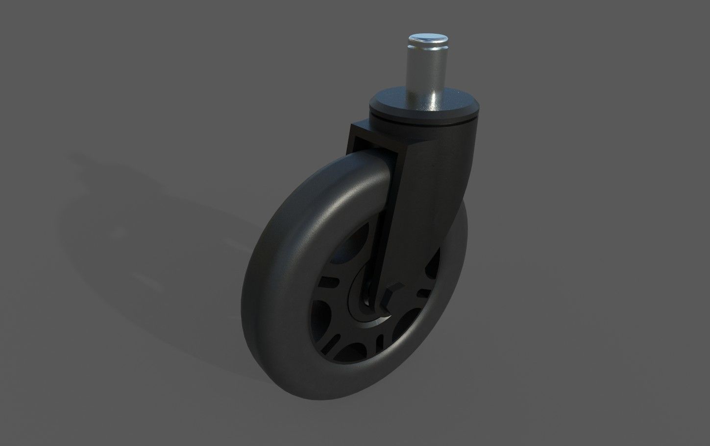 Caster Wheel M10 Low-poly 3D model_13