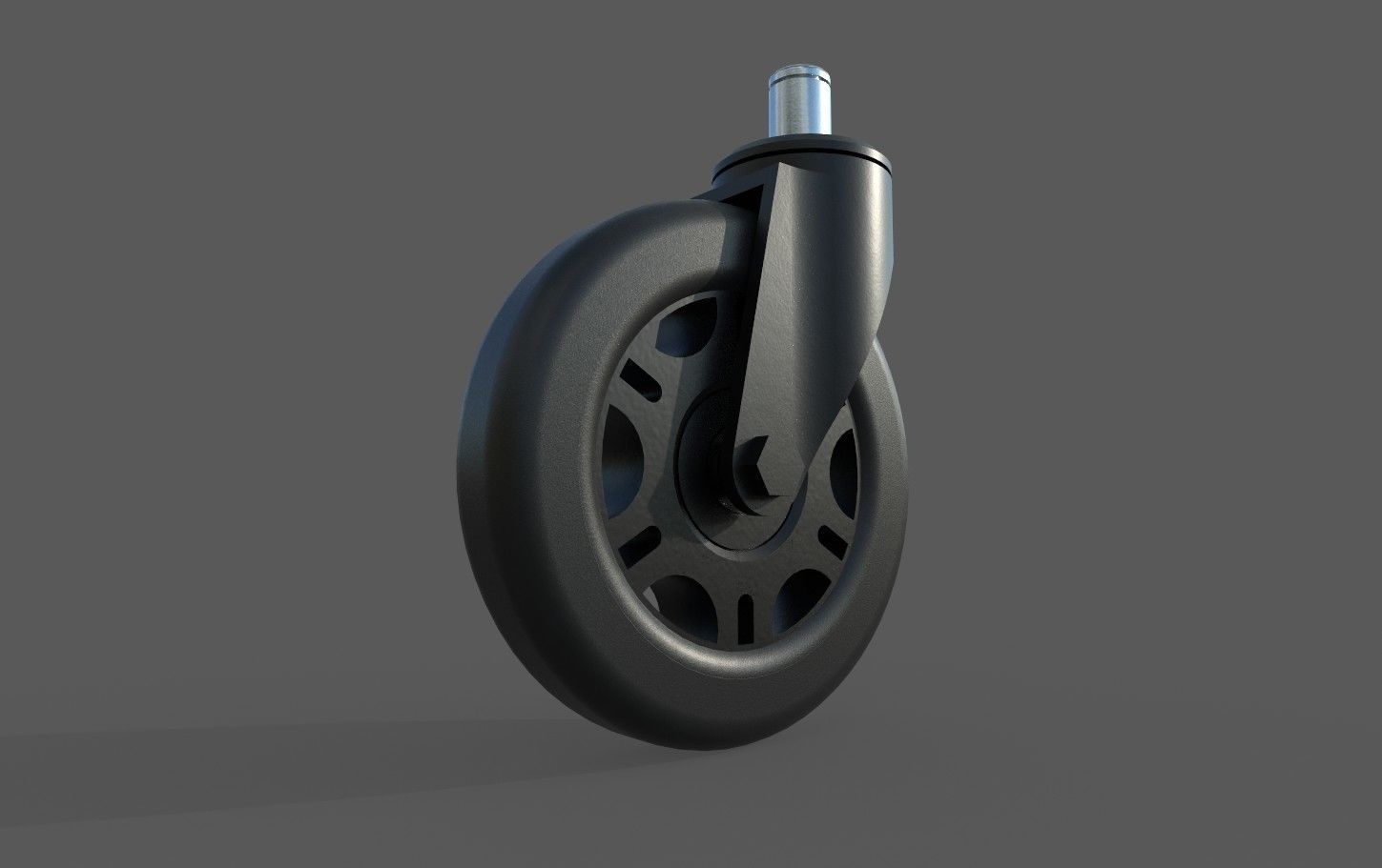 Caster Wheel M10 Low-poly 3D model_12