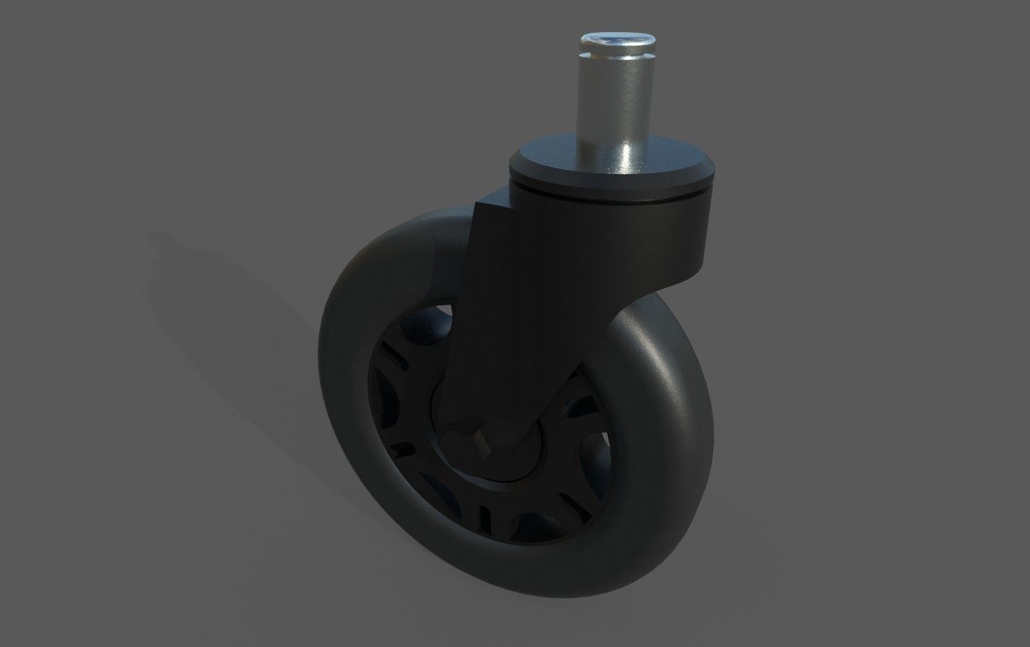 Caster Wheel M10 Low-poly 3D model_8