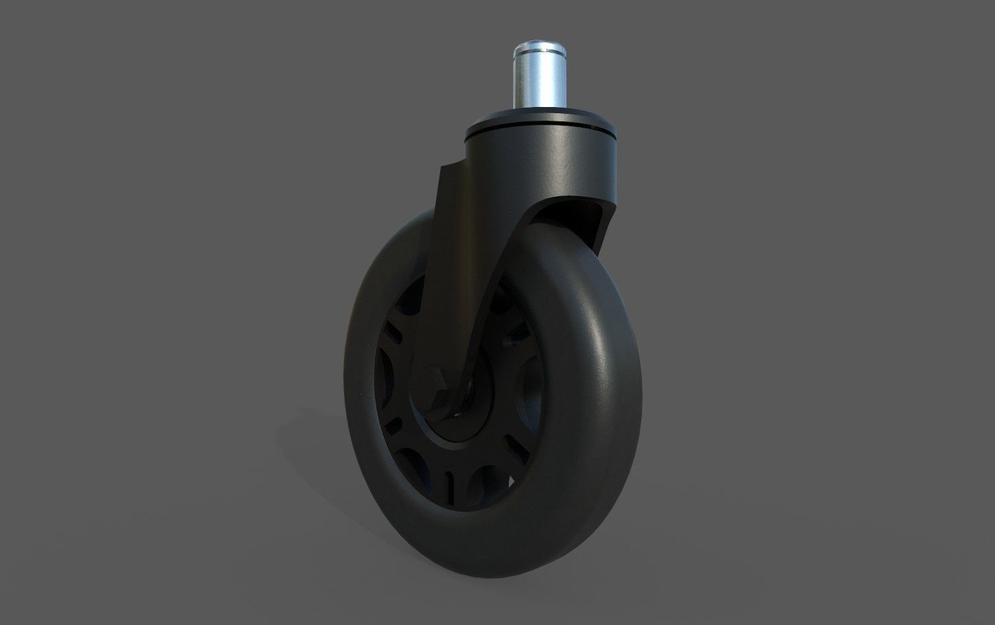 Caster Wheel M10 Low-poly 3D model_4