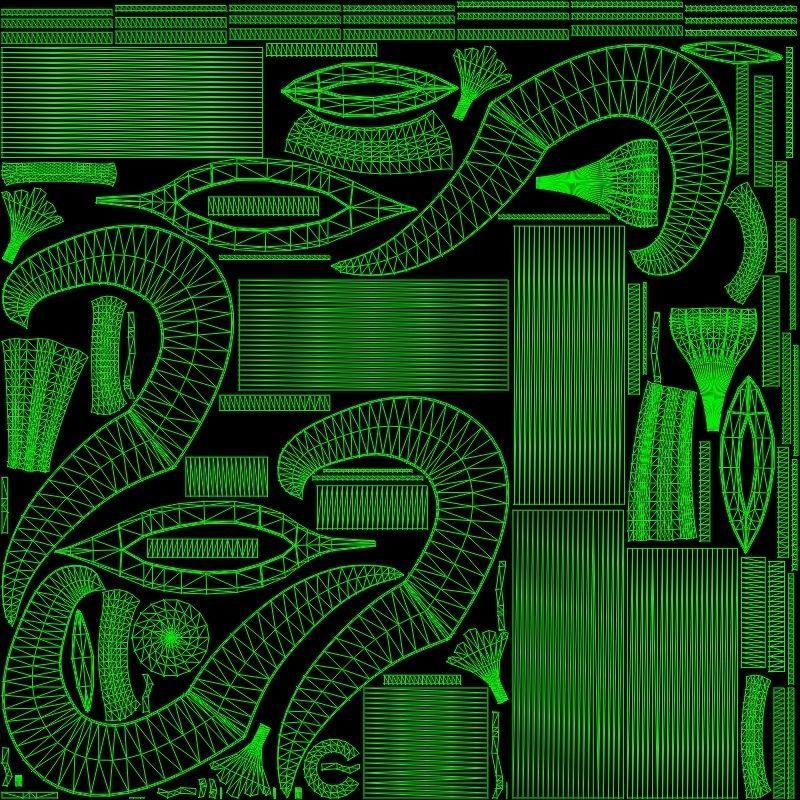 Trishul in silver Low-poly 3D model_10