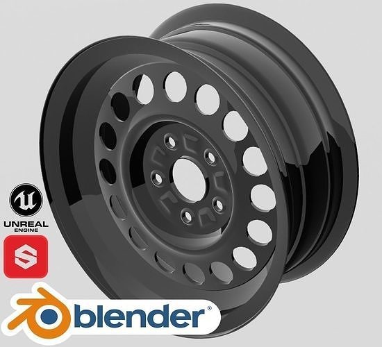 Dorman 939-247 Steel Wheel Low-poly 3D model