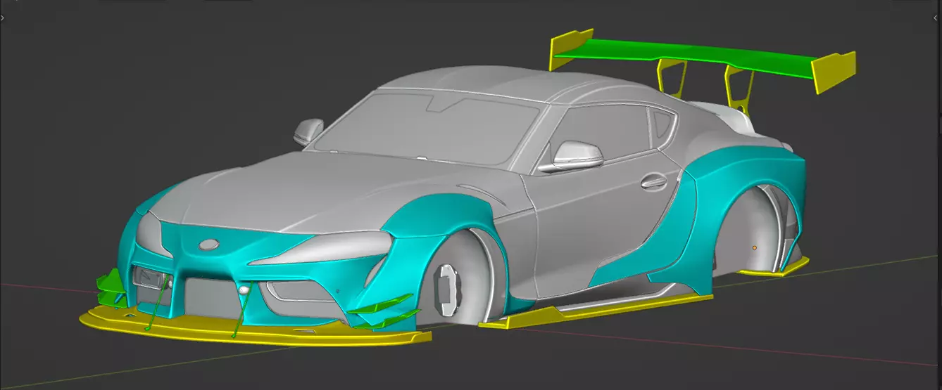 Toyota Supra A90 Prior Design 3D model
