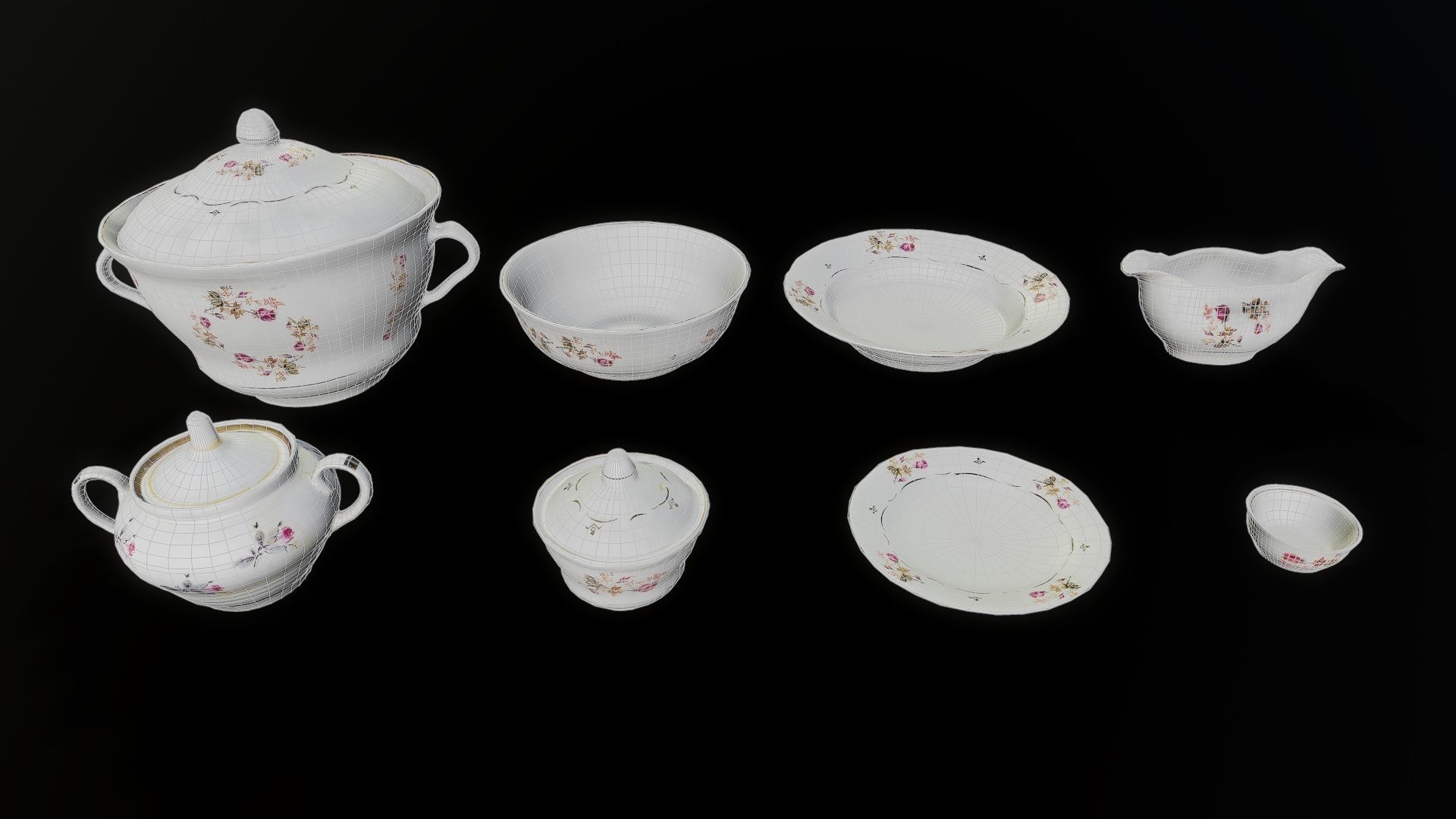 3D Scan Kitchen Service 02 Pack - Props Low-poly 3D model_2