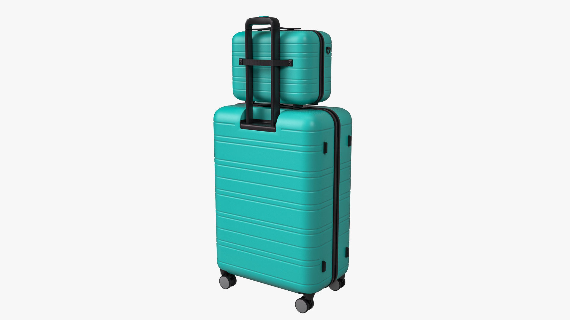 Hardside Luggage Suitcase Set 3D model_1