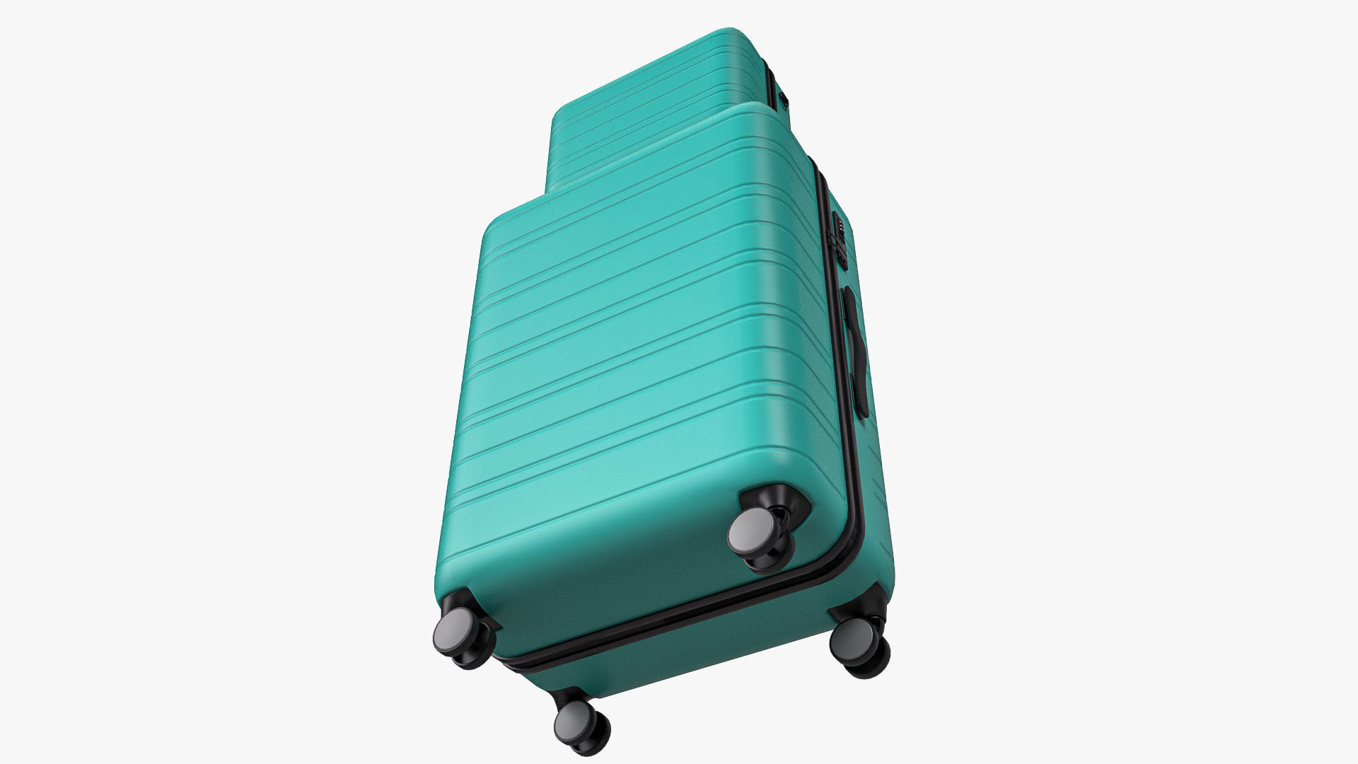 Hardside Luggage Suitcase Set 3D model_5