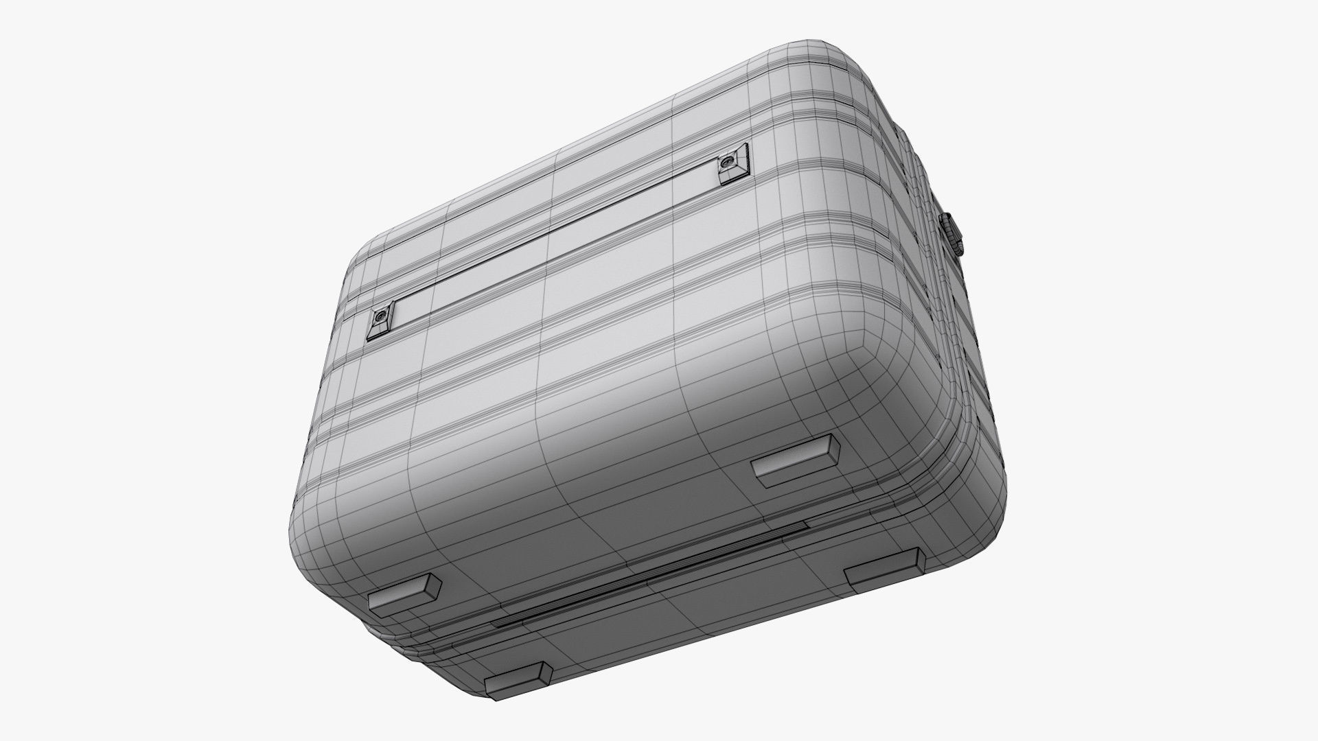 Hardside Luggage Suitcase Set 3D model_16