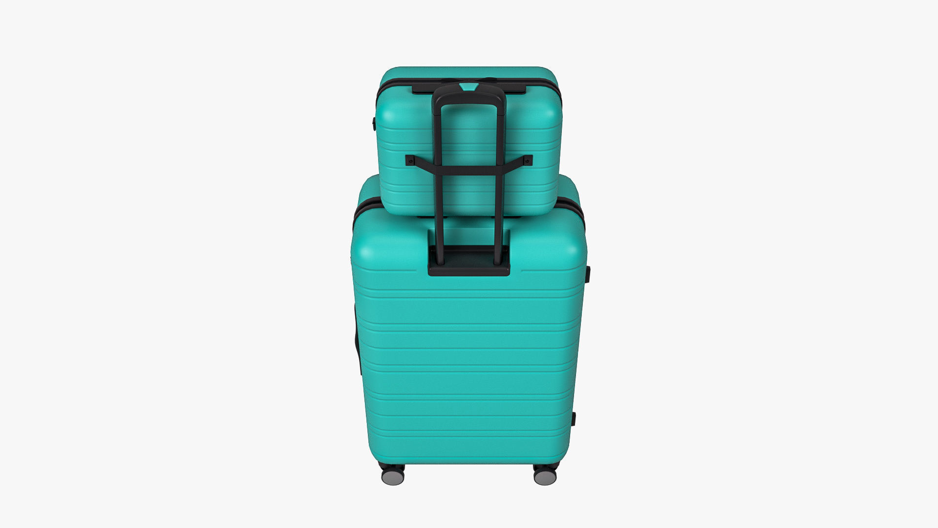 Hardside Luggage Suitcase Set 3D model_3