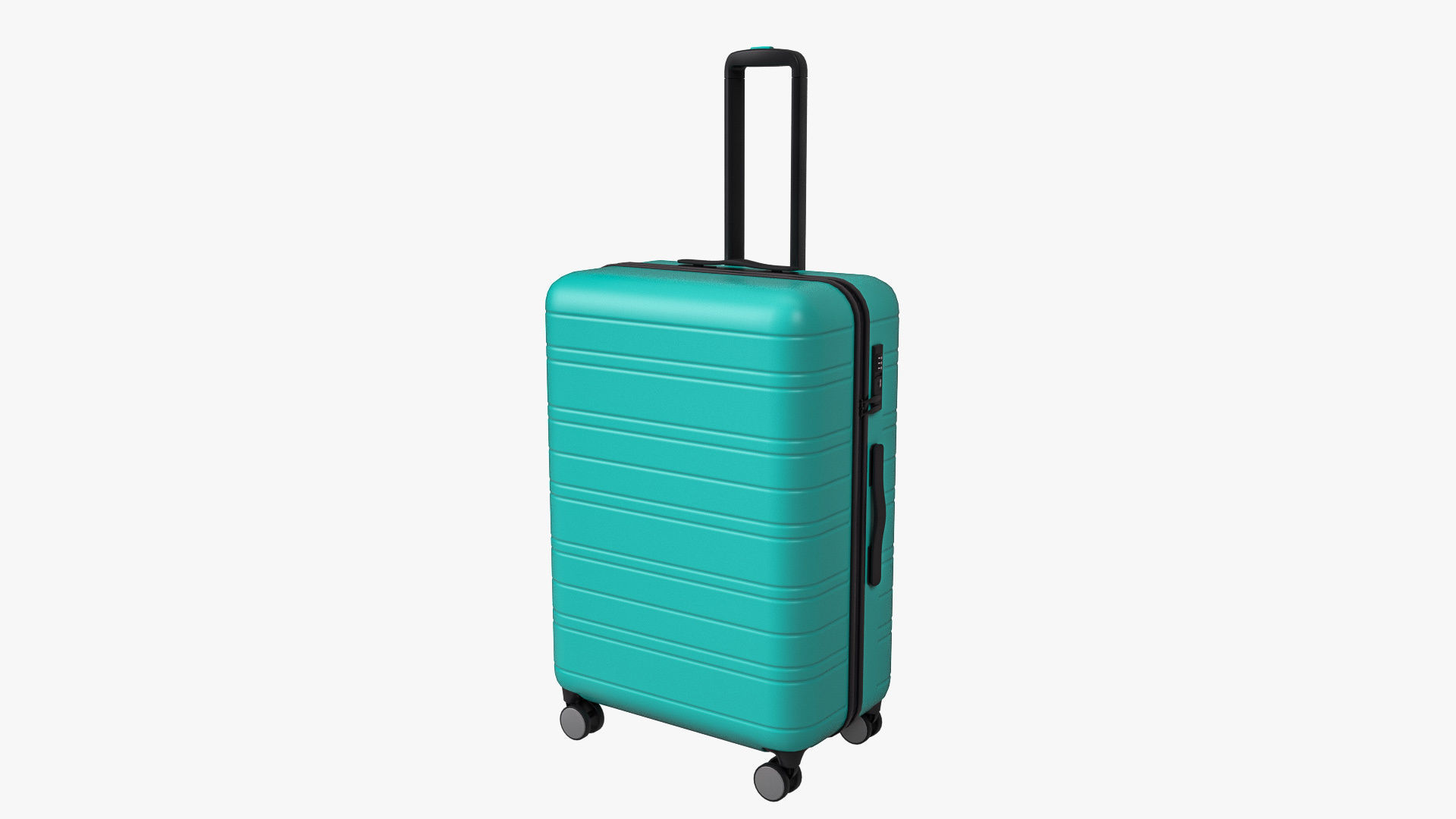 Hardside Luggage Suitcase Set 3D model_7