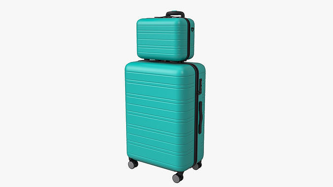 Hardside Luggage Suitcase Set 3D model