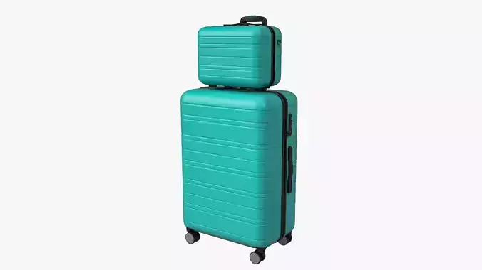 Hardside Luggage Suitcase Set 3D model