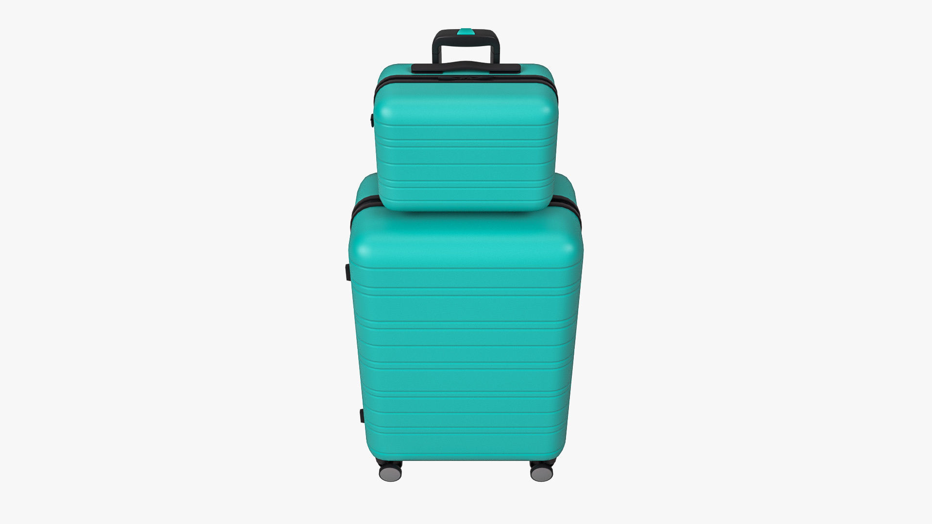 Hardside Luggage Suitcase Set 3D model_2