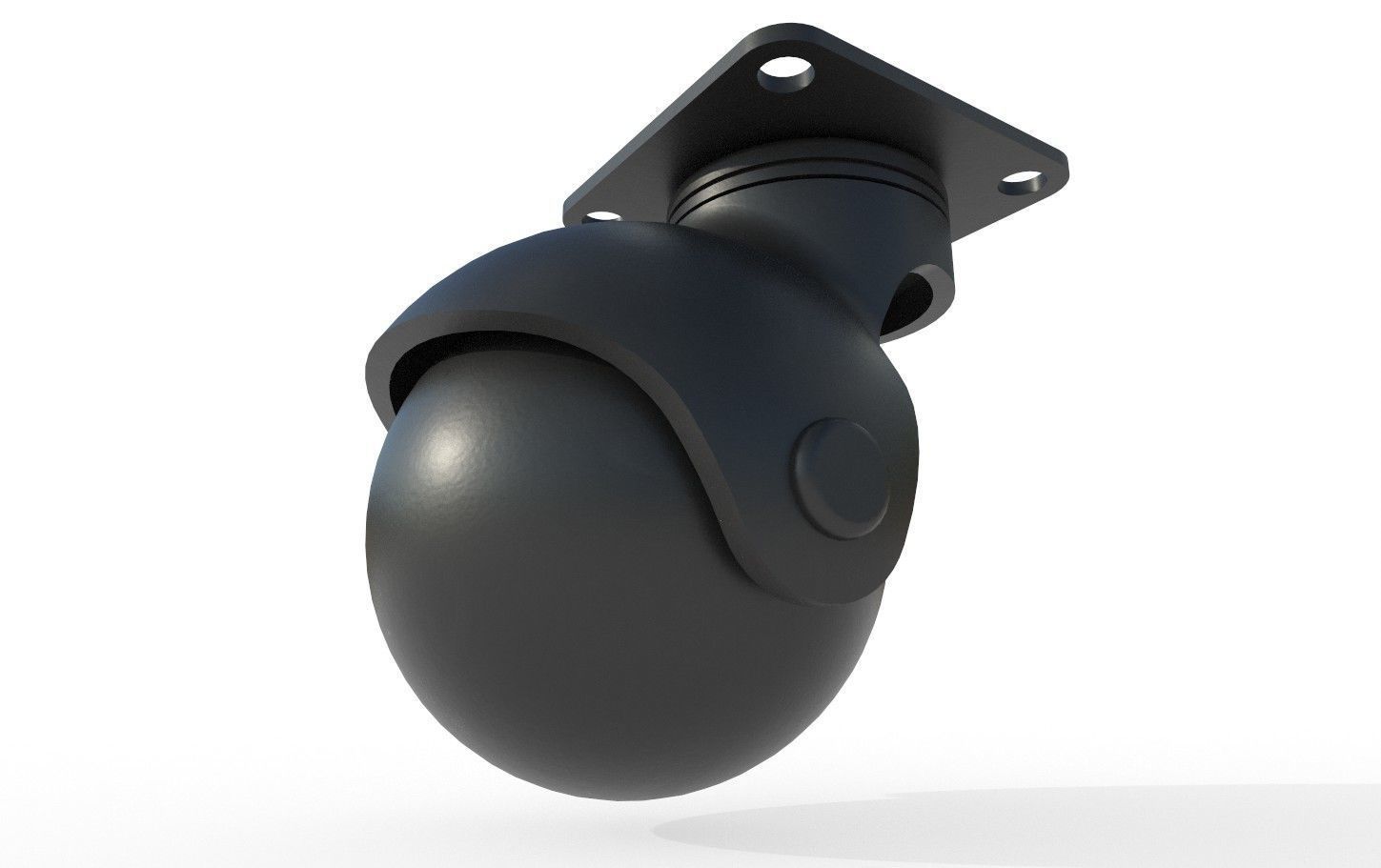 Caster Wheel M16 Low-poly 3D model_11