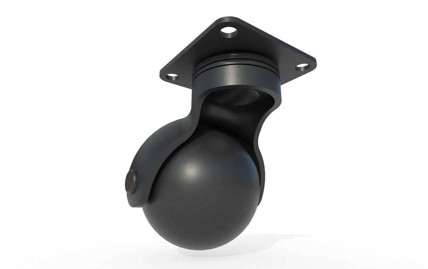 Caster Wheel M16 Low-poly 3D model_5