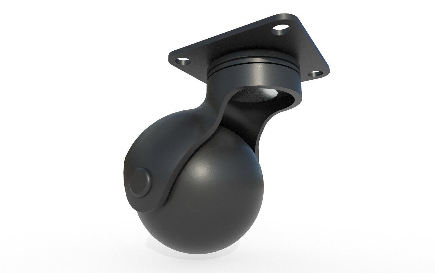 Caster Wheel M16 Low-poly 3D model_4