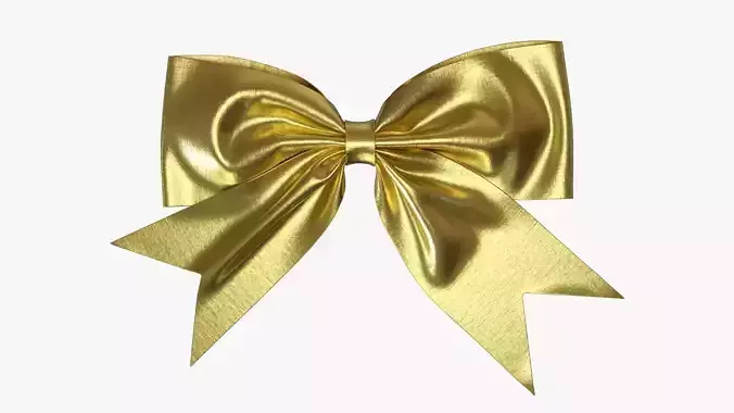 Small ribbon decoration gold metallic