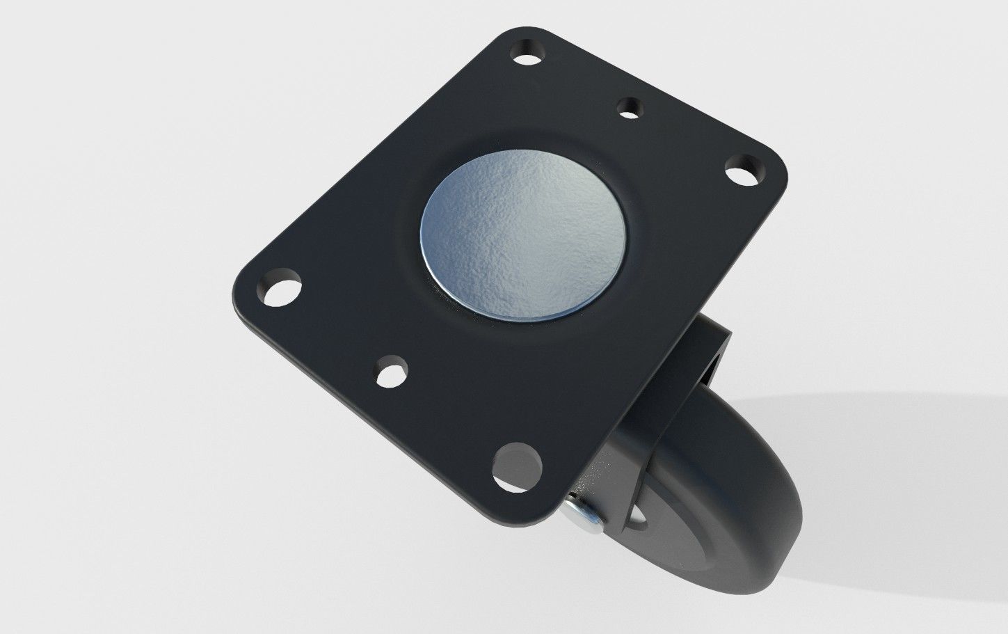 Caster Wheel 17 Low-poly 3D model_11