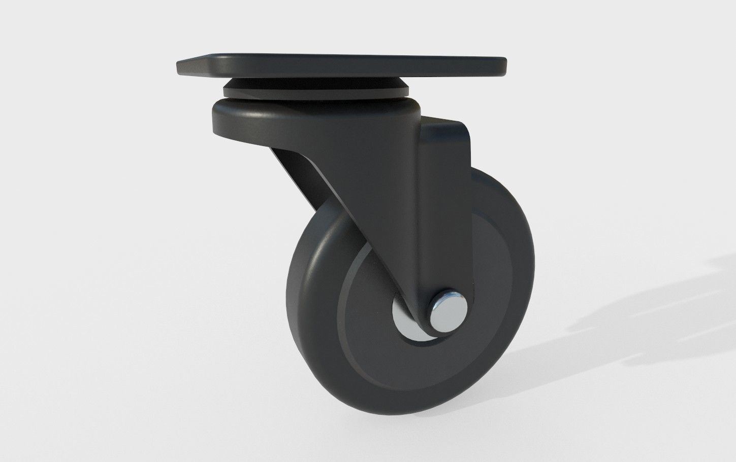 Caster Wheel 17 Low-poly 3D model_8