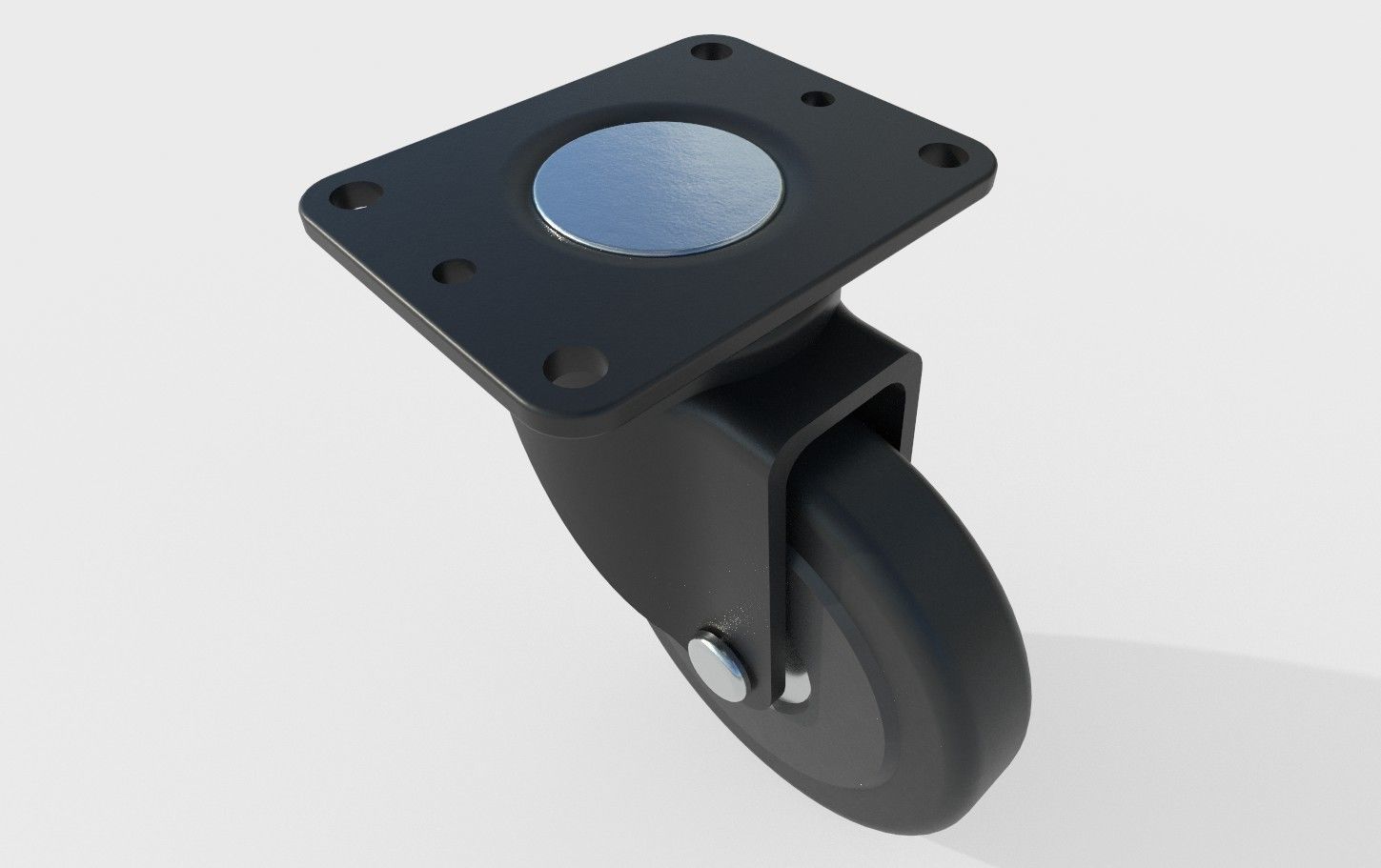 Caster Wheel 17 Low-poly 3D model_12