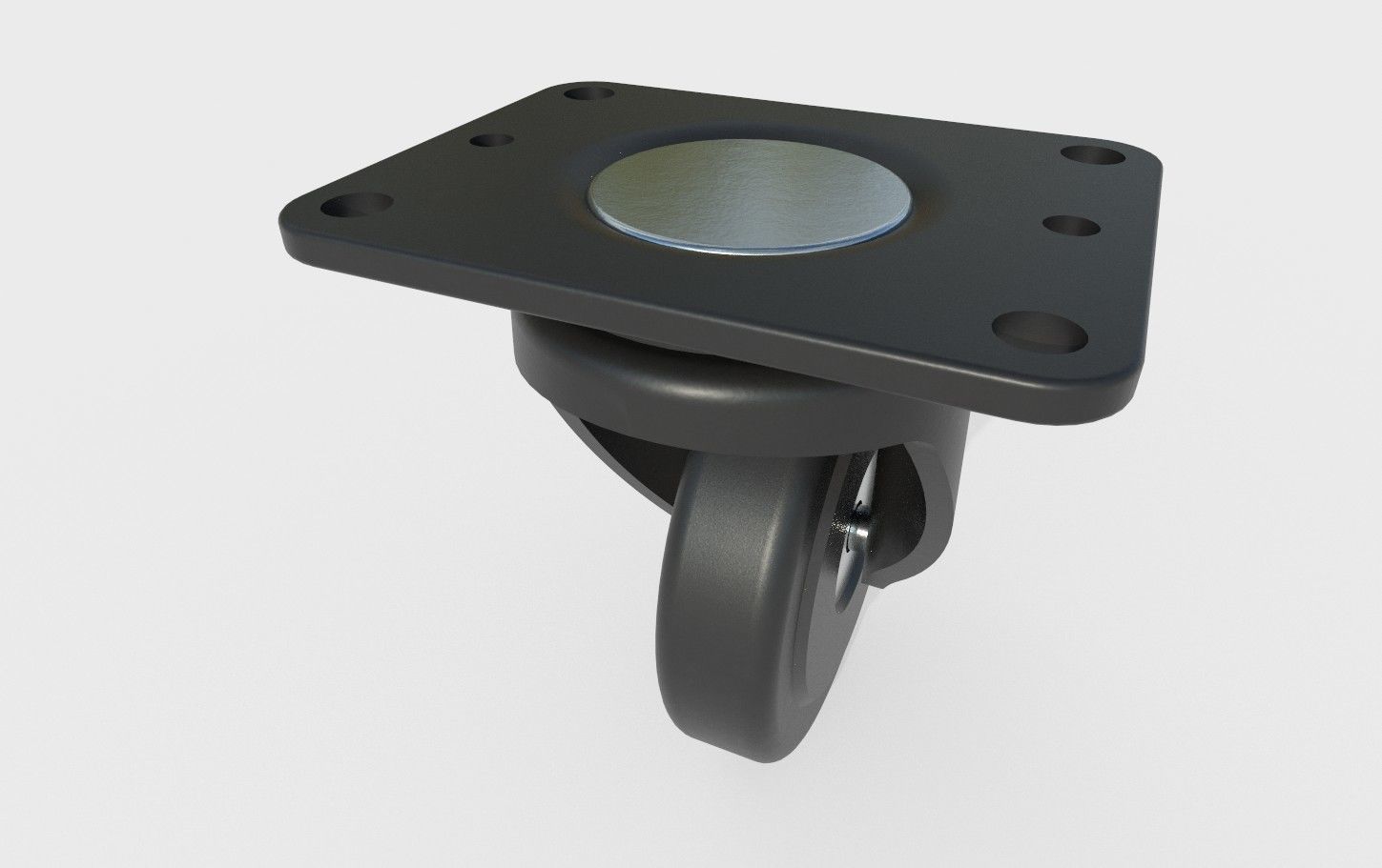 Caster Wheel 17 Low-poly 3D model_29