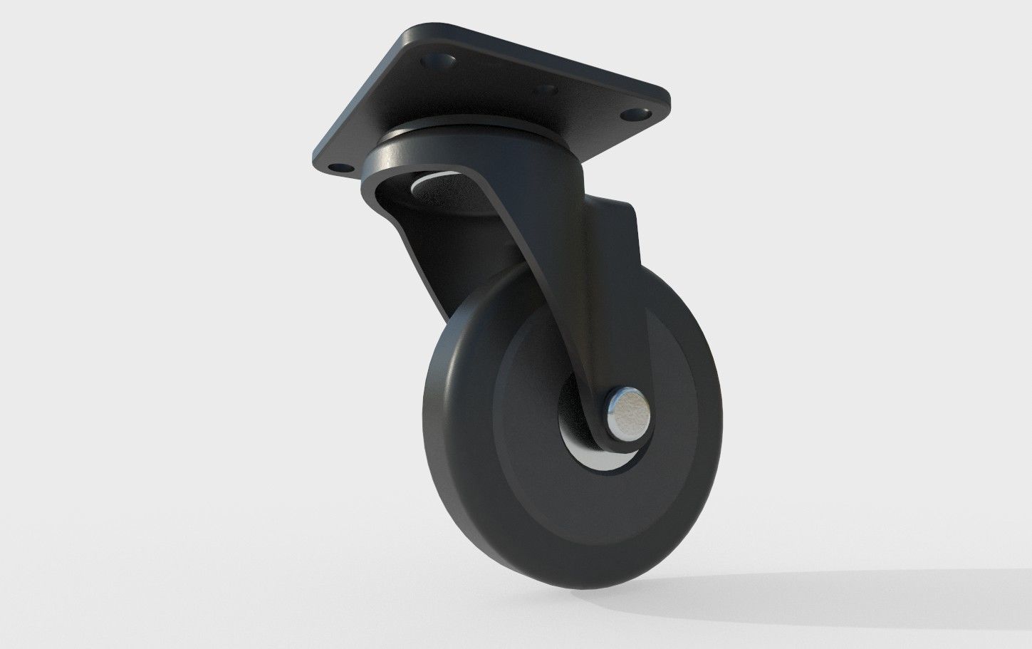 Caster Wheel 17 Low-poly 3D model_26