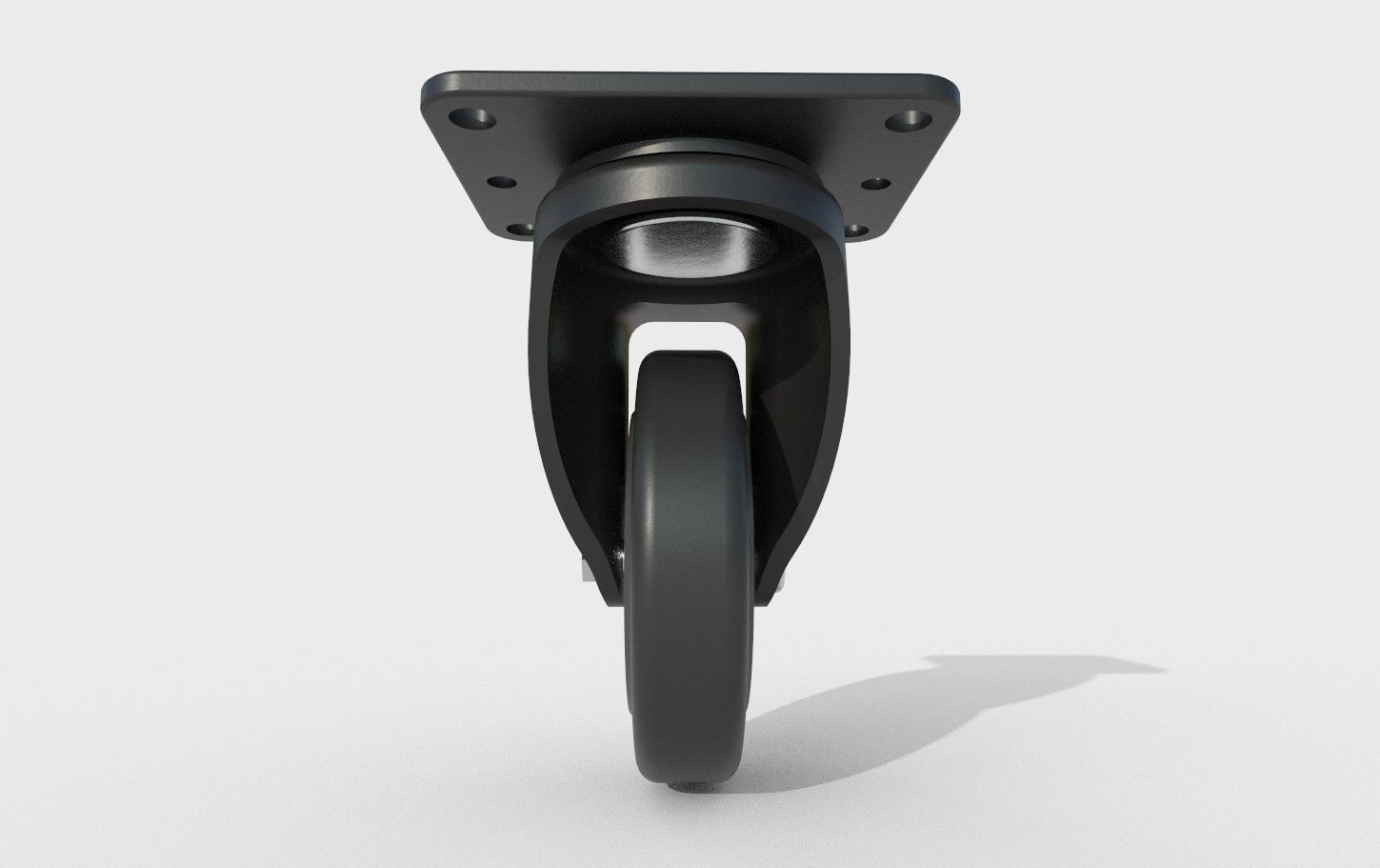 Caster Wheel 17 Low-poly 3D model_6