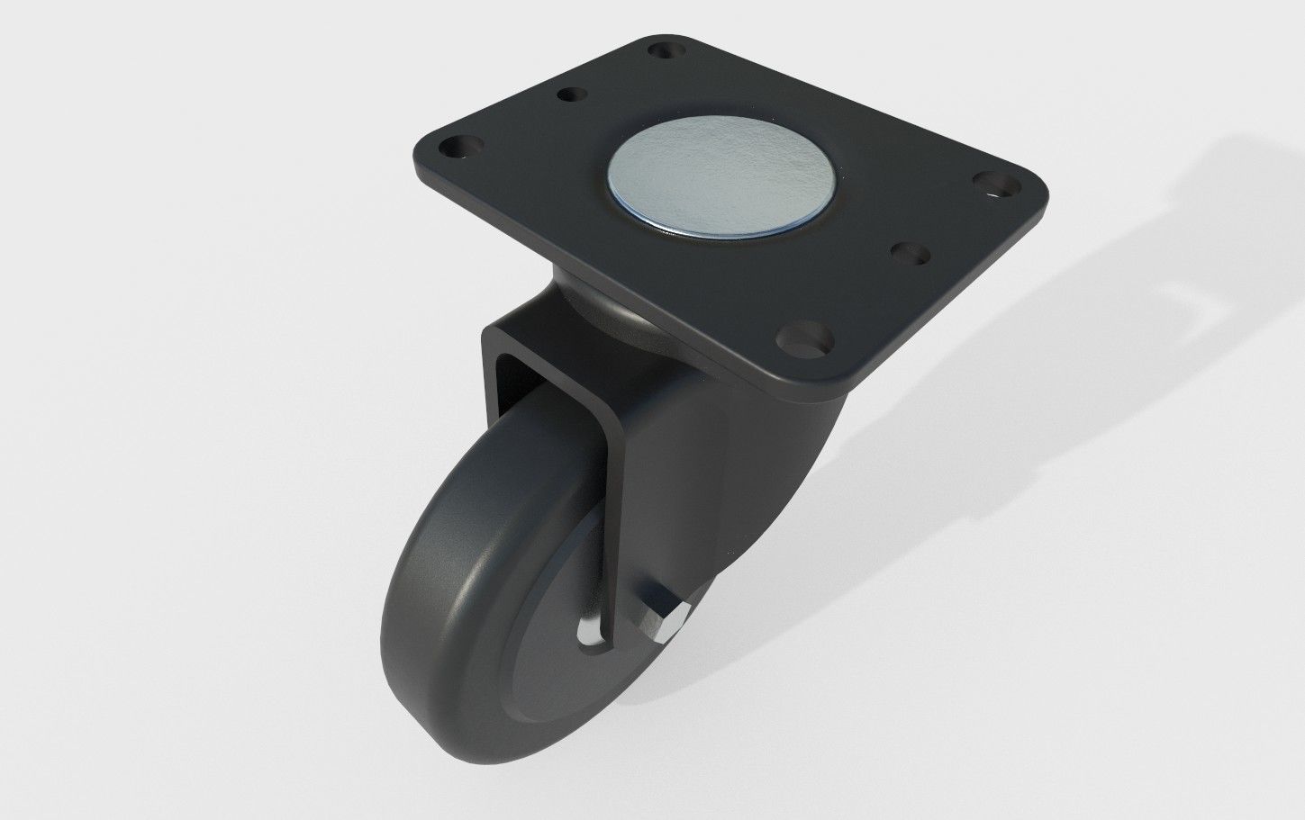 Caster Wheel 17 Low-poly 3D model_33