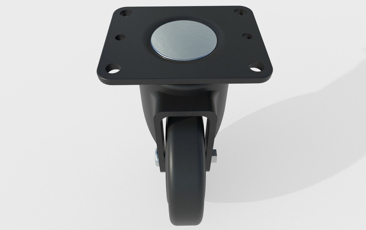 Caster Wheel 17 Low-poly 3D model_13