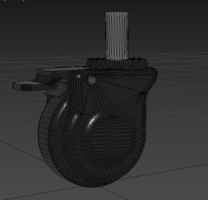 Caster Wheel MA Low-poly 3D model_23