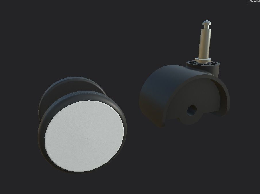 Caster Wheel MC Low-poly 3D model_18