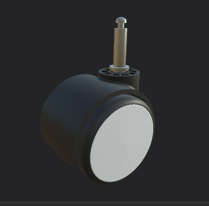 Caster Wheel MC Low-poly 3D model_19