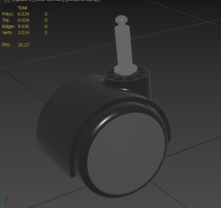 Caster Wheel MC Low-poly 3D model_22