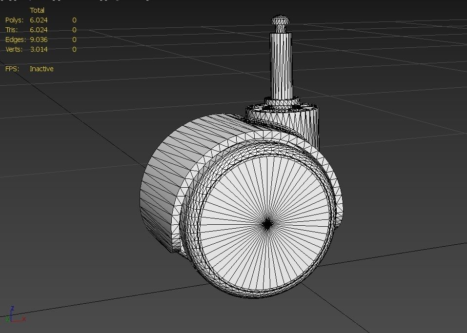 Caster Wheel MC Low-poly 3D model_17