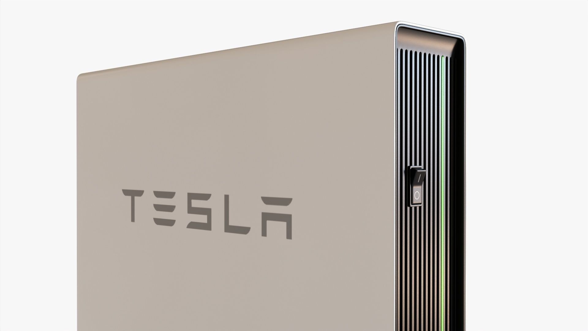 Tesla powerwall 3D model_2