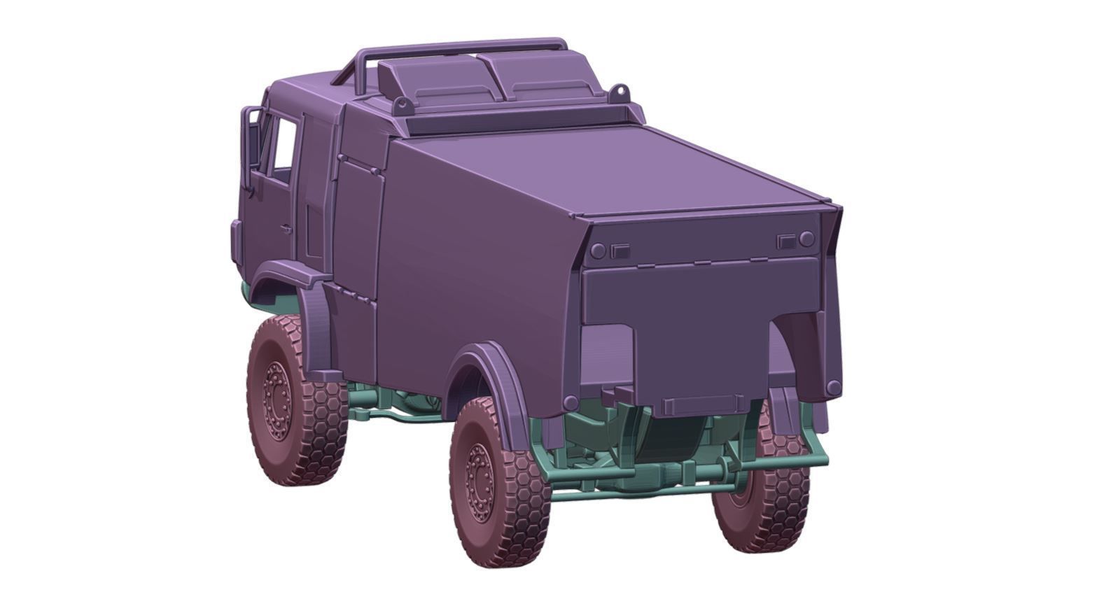 Kamaz 43509 Dakar Rally print 3D print model_2