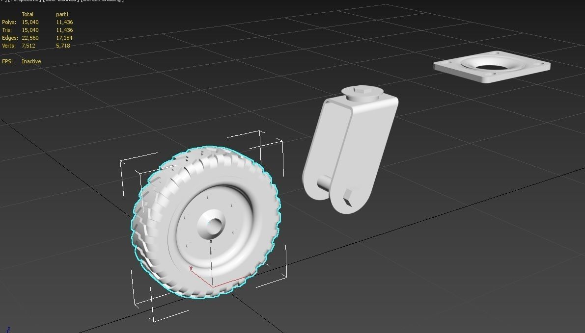 Caster Wheel  Collection 1 -  12 Models _40