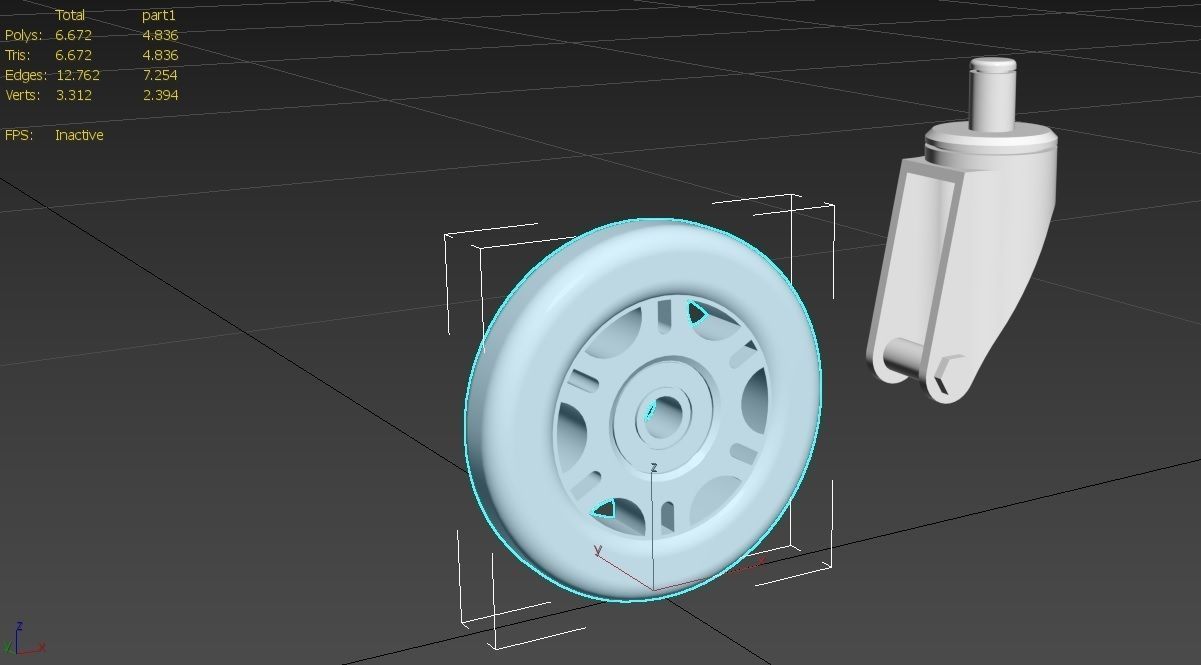 Caster Wheel  Collection 1 -  12 Models _95