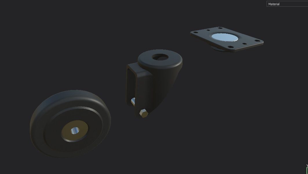 Caster Wheel  Collection 1 -  12 Models _152