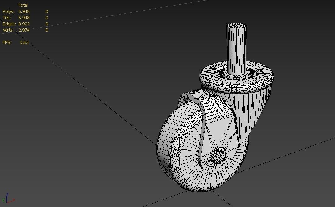 Caster Wheel  Collection 1 -  12 Models _114