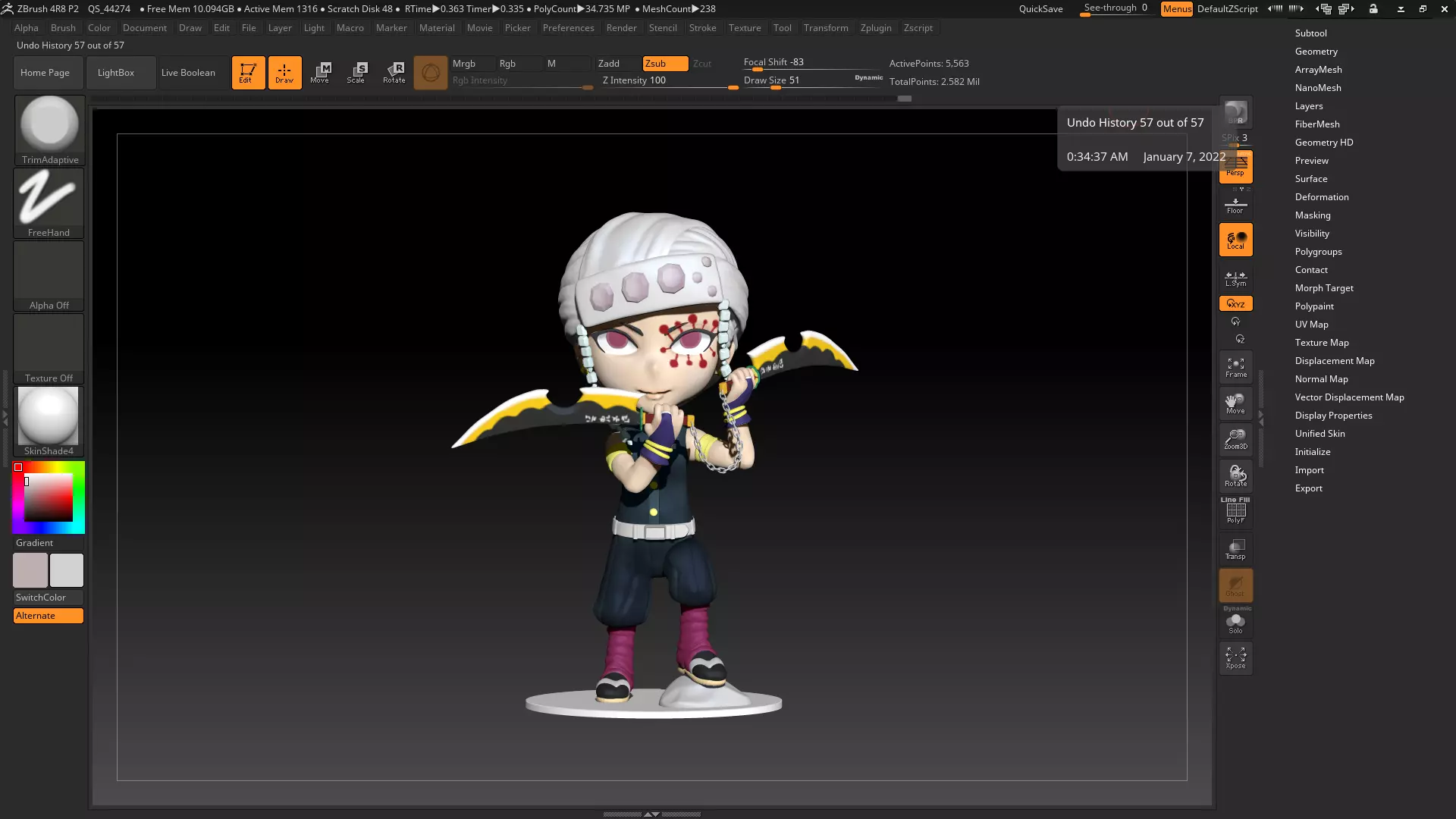 Kimetsu no yaiba  Uzui Tengen SD 3D print model_0