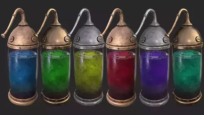 Medieval Capsule Laboratory Low-poly 3D model