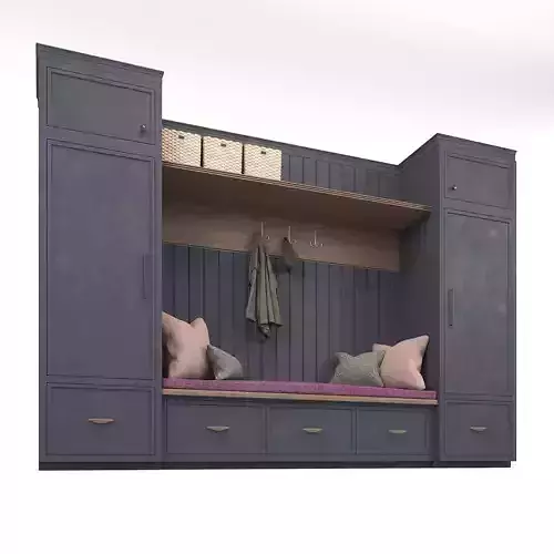 Hallway Set storage unit with two drawers and bench