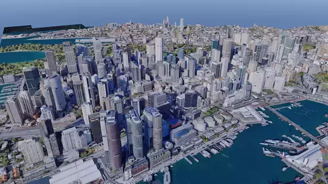 Australia - Sydney City photogrammetry 3D model