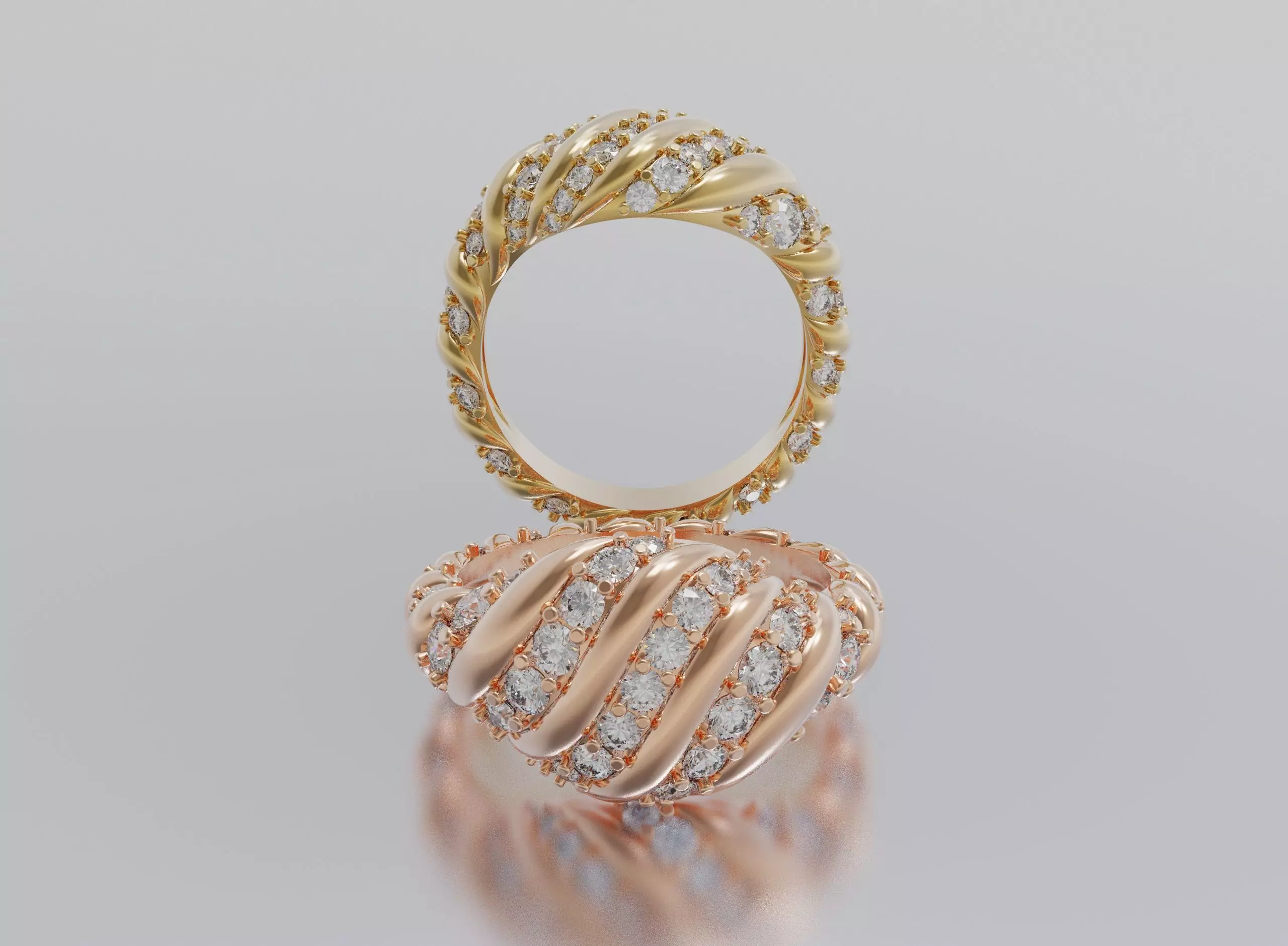 woman ring 3D print model