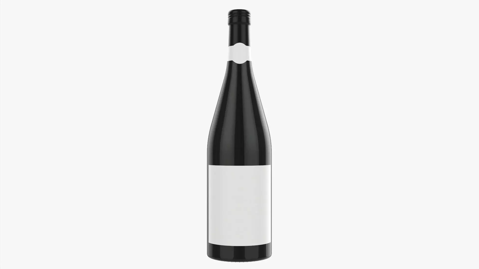 Wine bottle 1L mockup 18 3D model