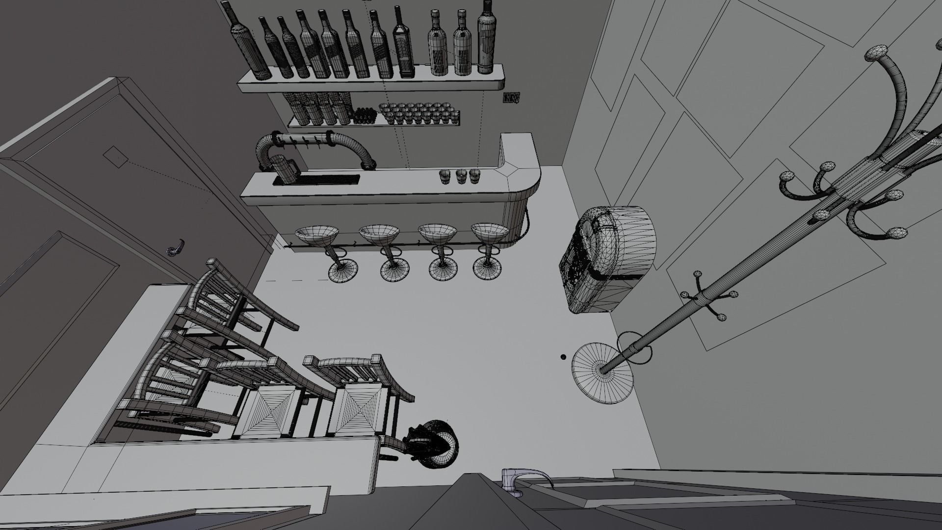 The Bar retro 3D model_10