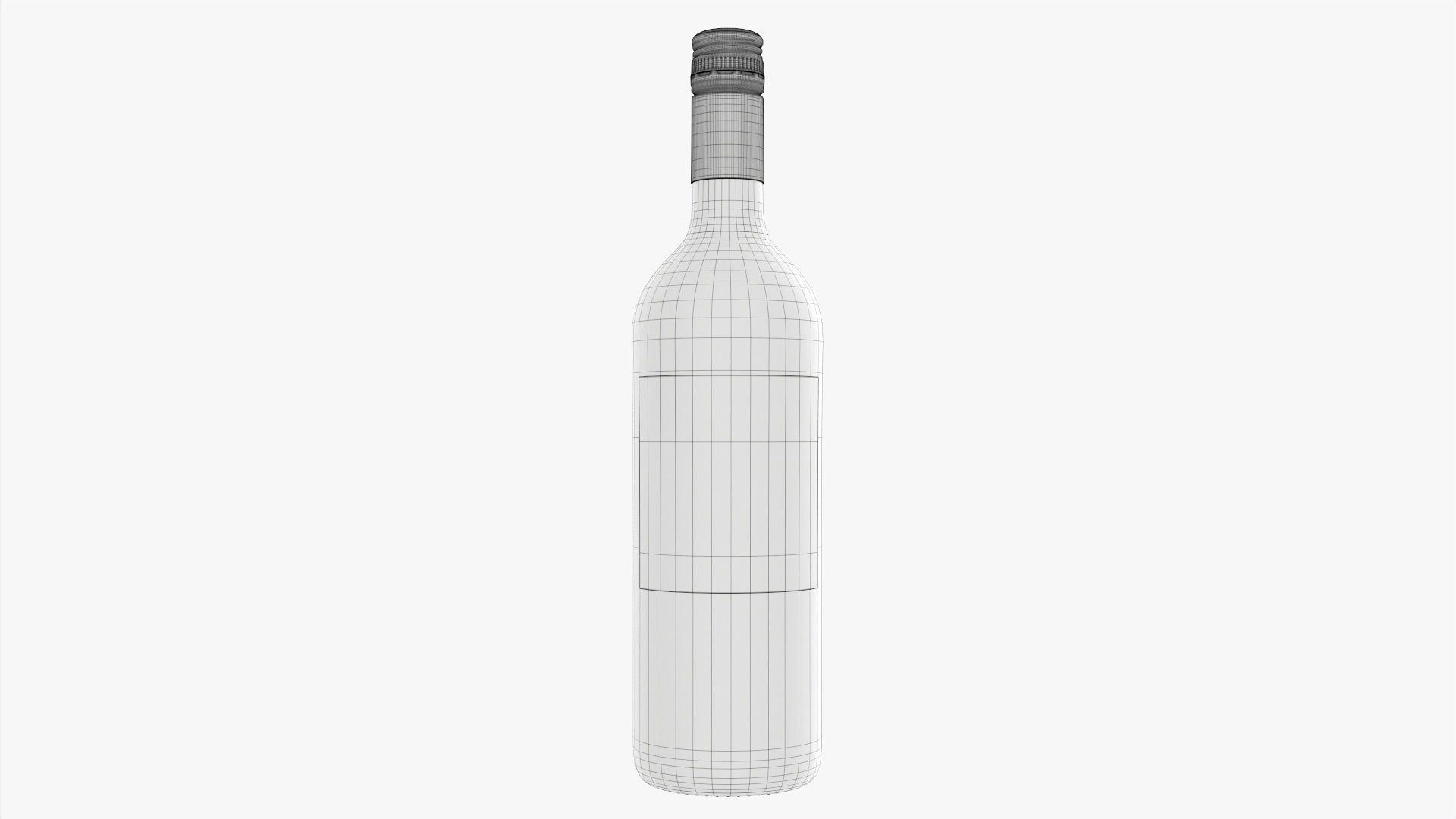 Wine bottle 1L mockup 19 3D model_6