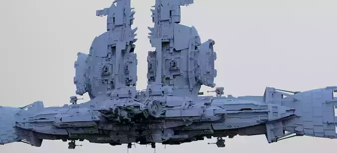 Sci-Fi Droid Prowler Ship Base 4 