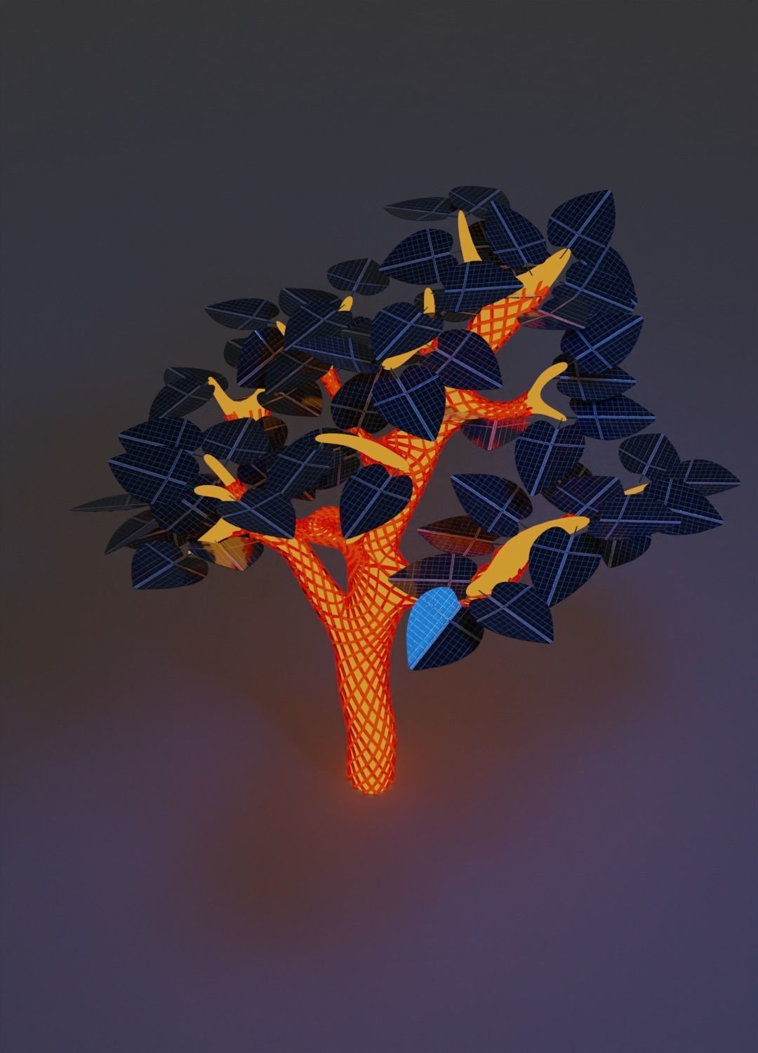 Solar Tree Free 3D model_2