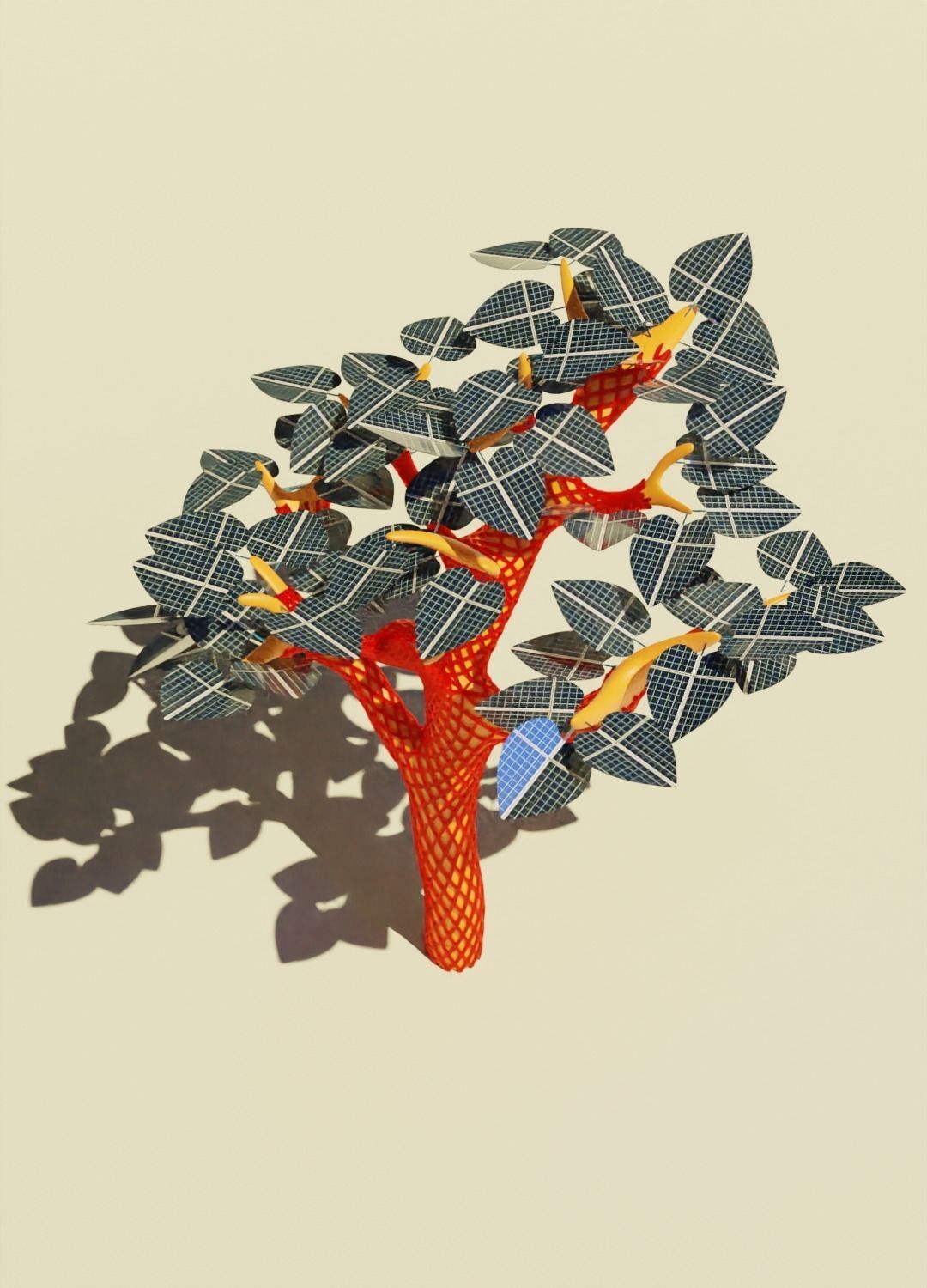 Solar Tree Free 3D model_3